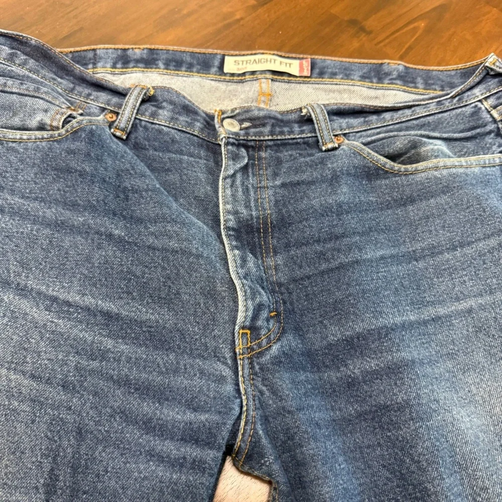 Levis 505 Straight Fit Mens Jeans 38x32 (42x32) Blue Denim 00505-0216